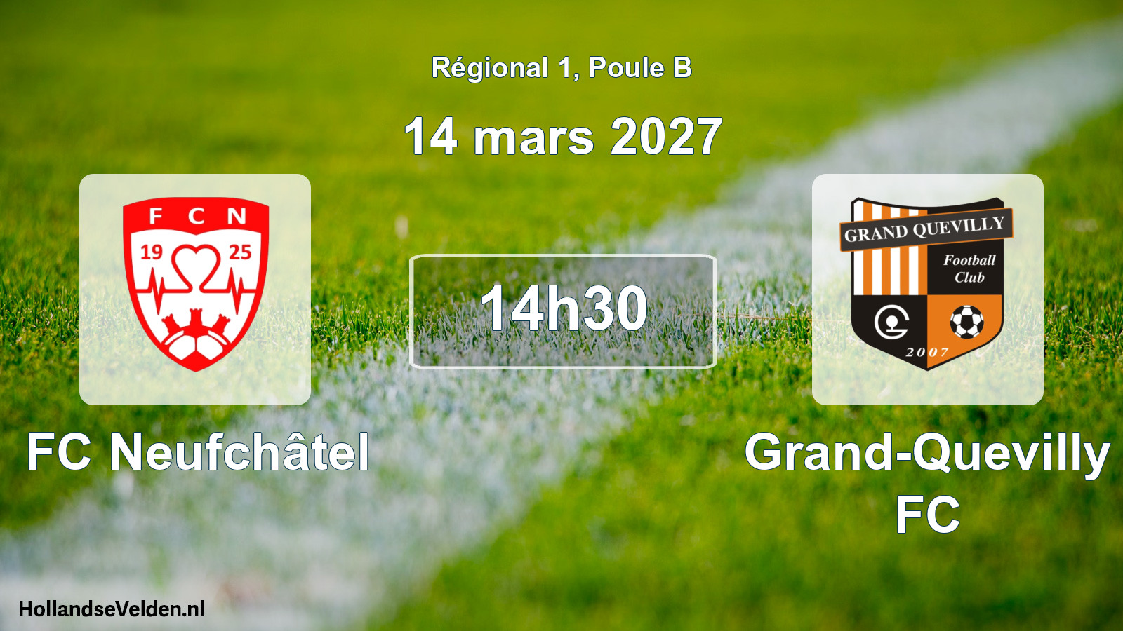 Scheduled Match: FC Neufchâtel - Grand-Quevilly FC (14 March 2027)