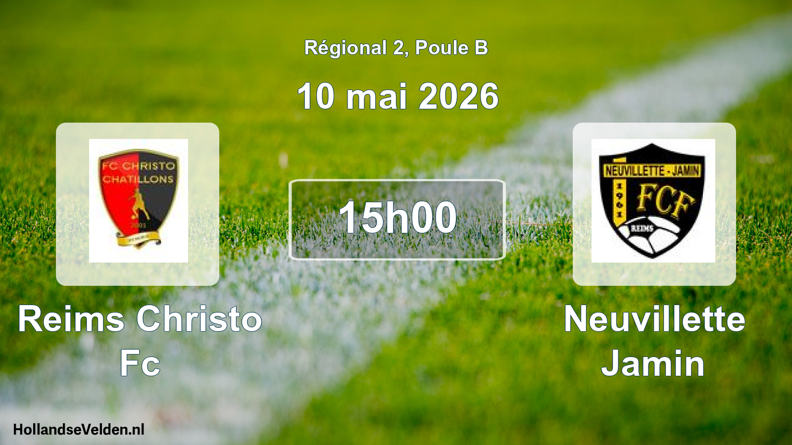Scheduled Match: Reims Christo Fc - Neuvillette Jamin (10 May 2026)