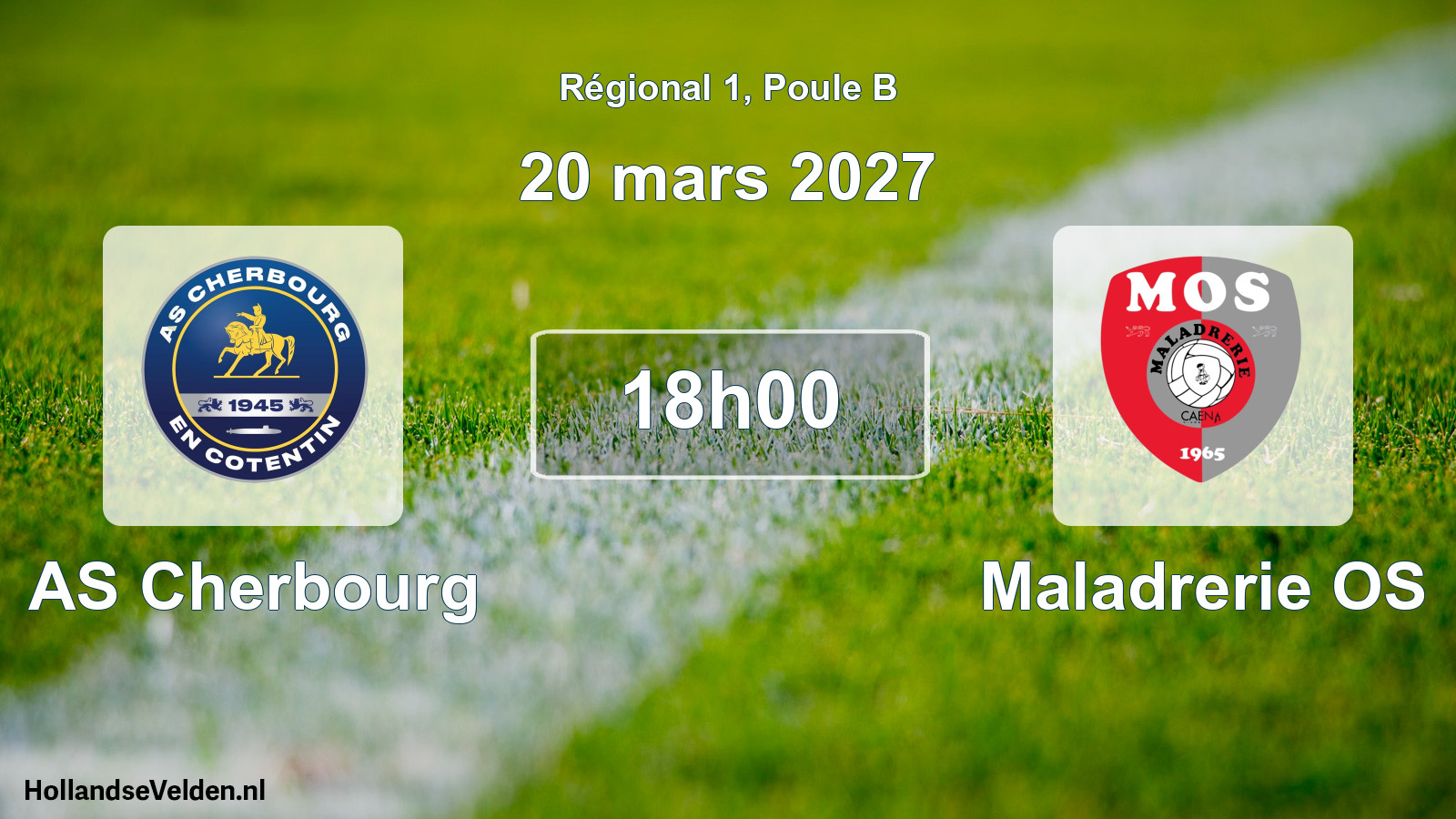 Geplande wedstrijd: AS Cherbourg - Maladrerie OS (20 maart 2027)