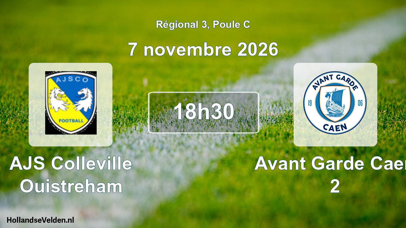 Scheduled Match: AJS Colleville Ouistreham - Avant Garde Caen 2 (7 November 2026)