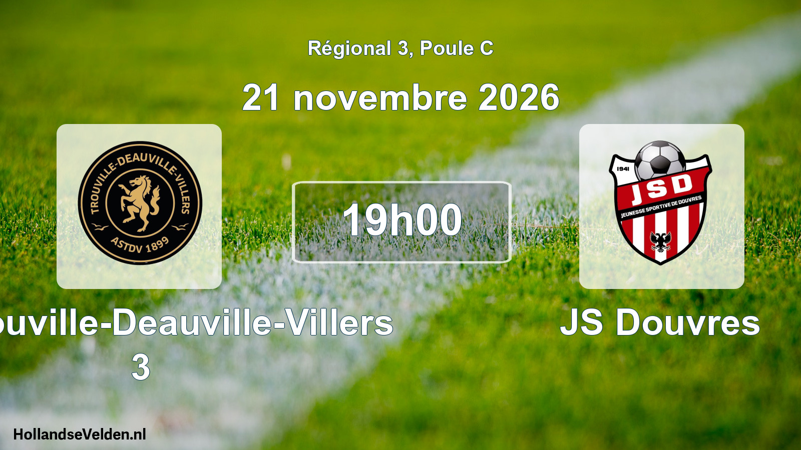 Scheduled Match: AS Trouville-Deauville-Villers 3 - JS Douvres (21 November 2026)