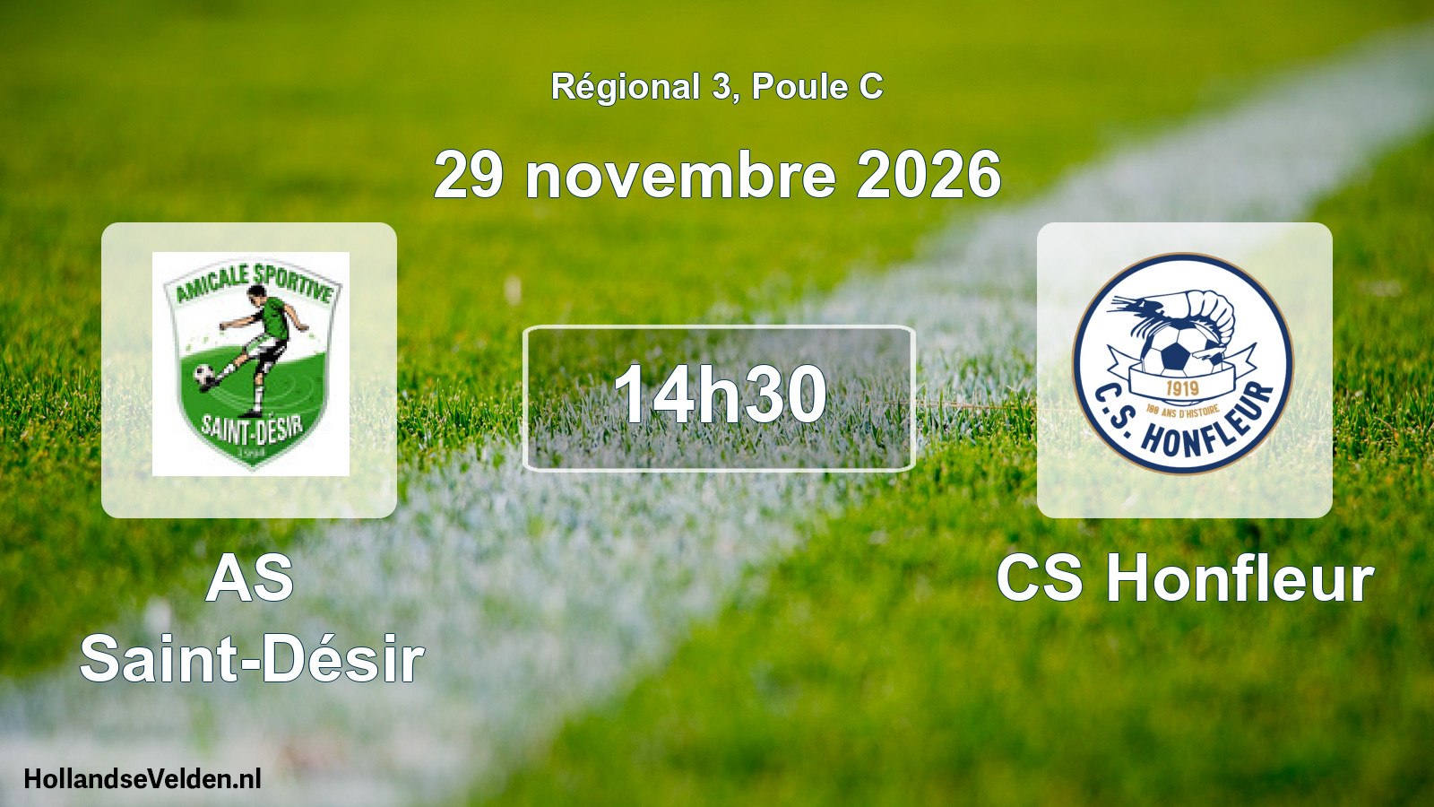 Scheduled Match: AS Saint-Désir - CS Honfleur (29 November 2026)