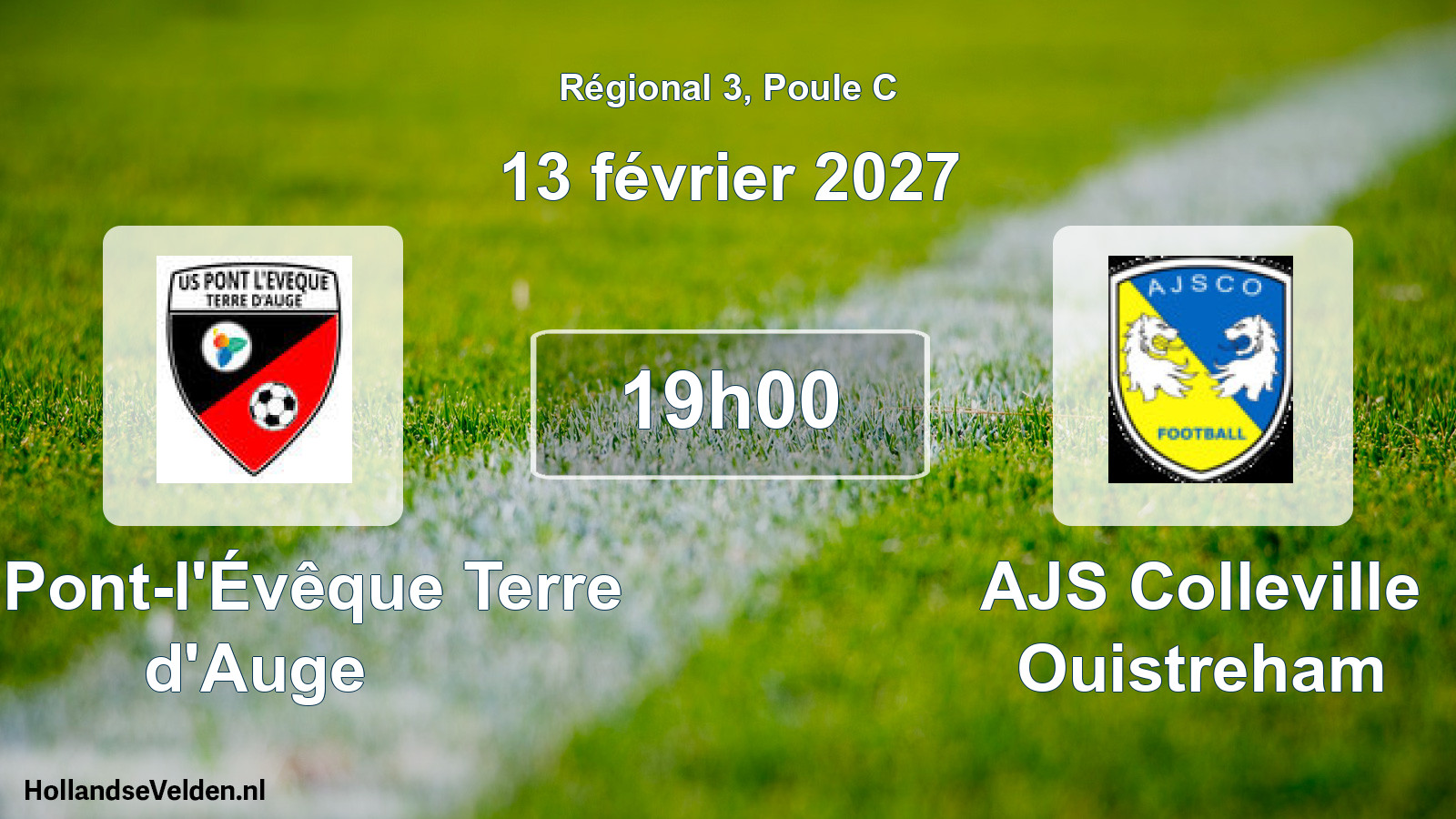 Scheduled Match: US Pont-l'Évêque Terre d'Auge - AJS Colleville Ouistreham (13 February 2027)