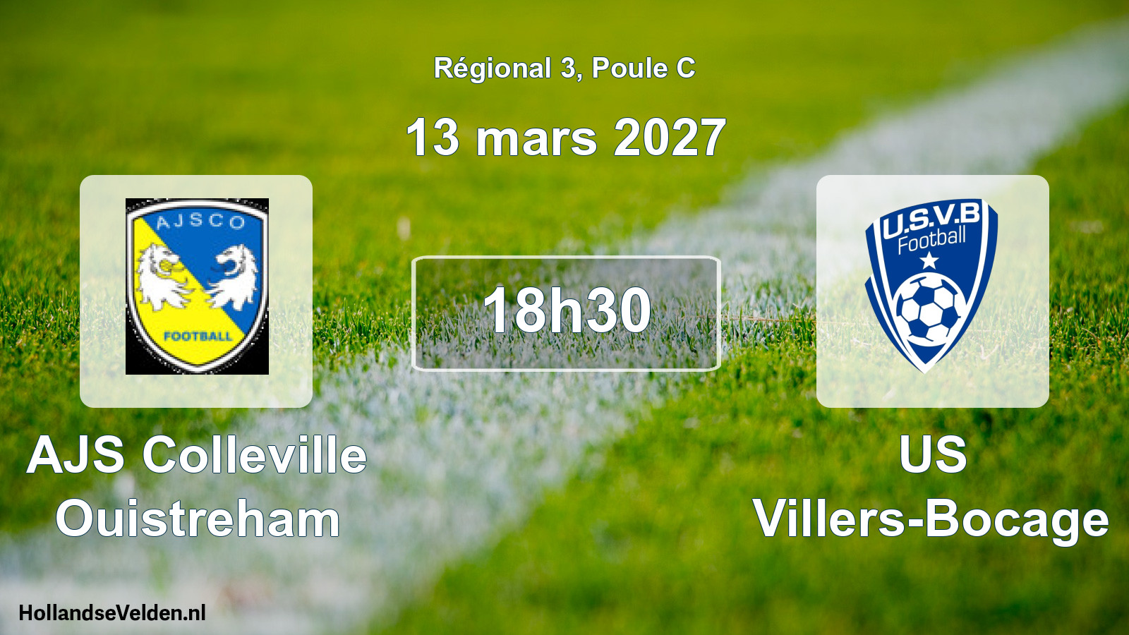 Scheduled Match: AJS Colleville Ouistreham - US Villers-Bocage (13 March 2027)