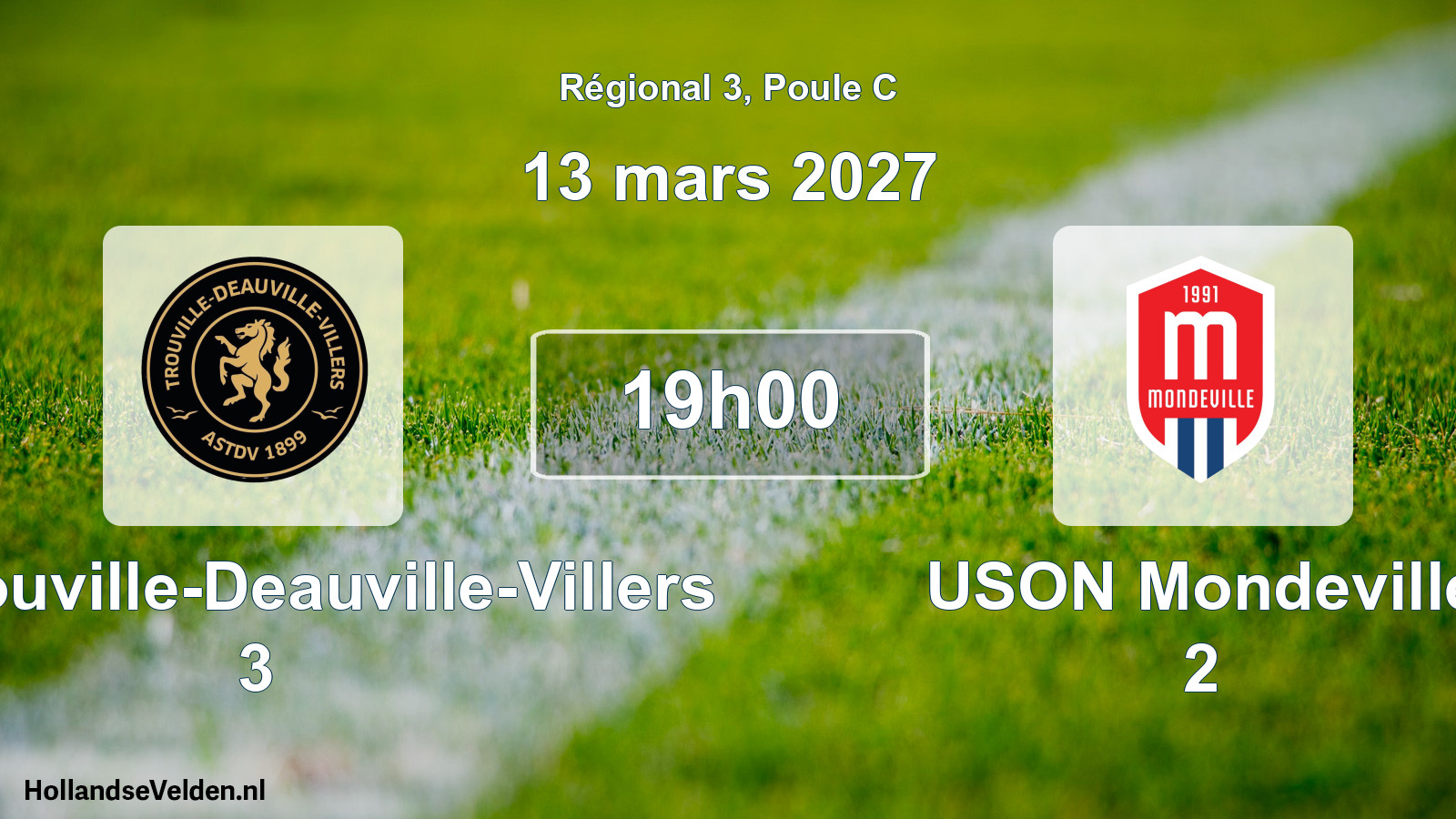 Scheduled Match: AS Trouville-Deauville-Villers 3 - USON Mondeville 2 (13 March 2027)