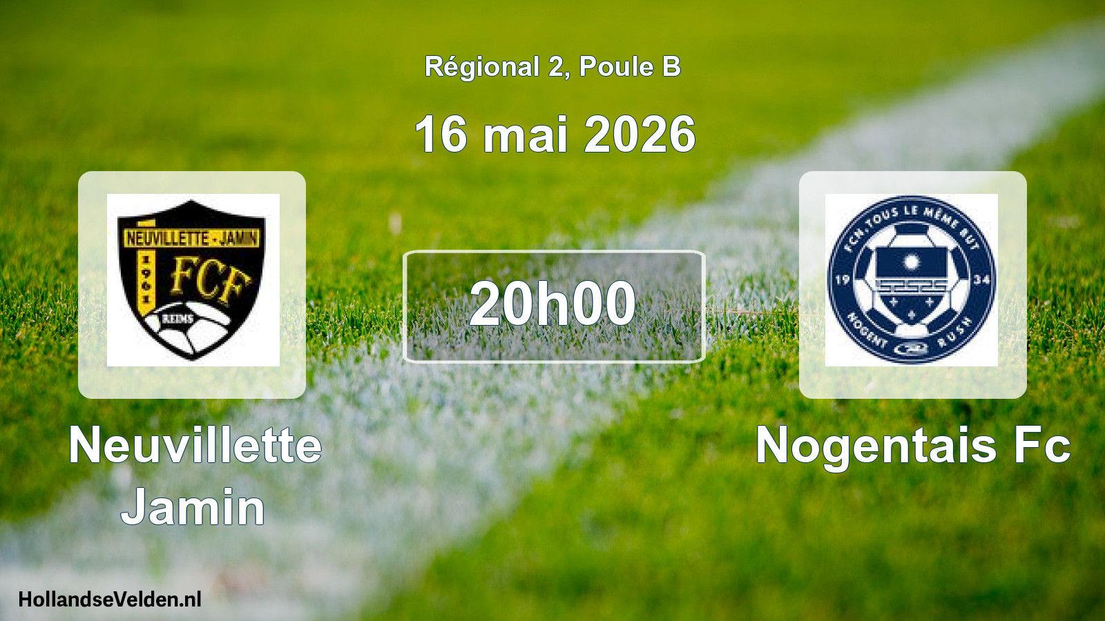 Scheduled Match: Neuvillette Jamin - Nogentais Fc (16 May 2026)