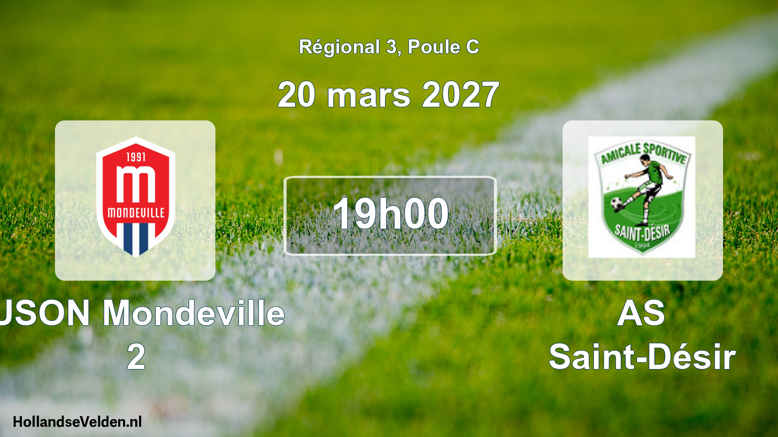 Scheduled Match: USON Mondeville 2 - AS Saint-Désir (20 March 2027)
