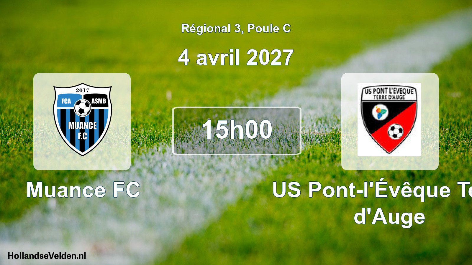 Scheduled Match: Muance FC - US Pont-l'Évêque Terre d'Auge (4 April 2027)