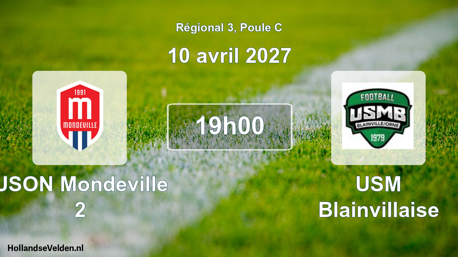 Scheduled Match: USON Mondeville 2 - USM Blainvillaise (10 April 2027)