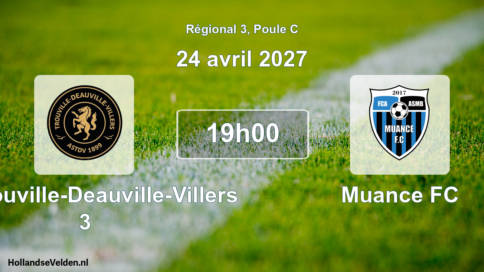 Scheduled Match: AS Trouville-Deauville-Villers 3 - Muance FC (24 April 2027)