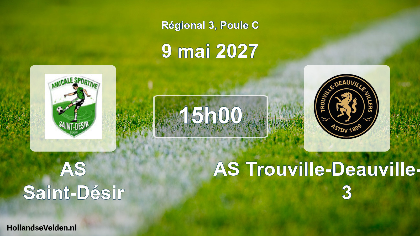 Match programmé: AS Saint-Désir - AS Trouville-Deauville-Villers 3 (9 mai 2027)