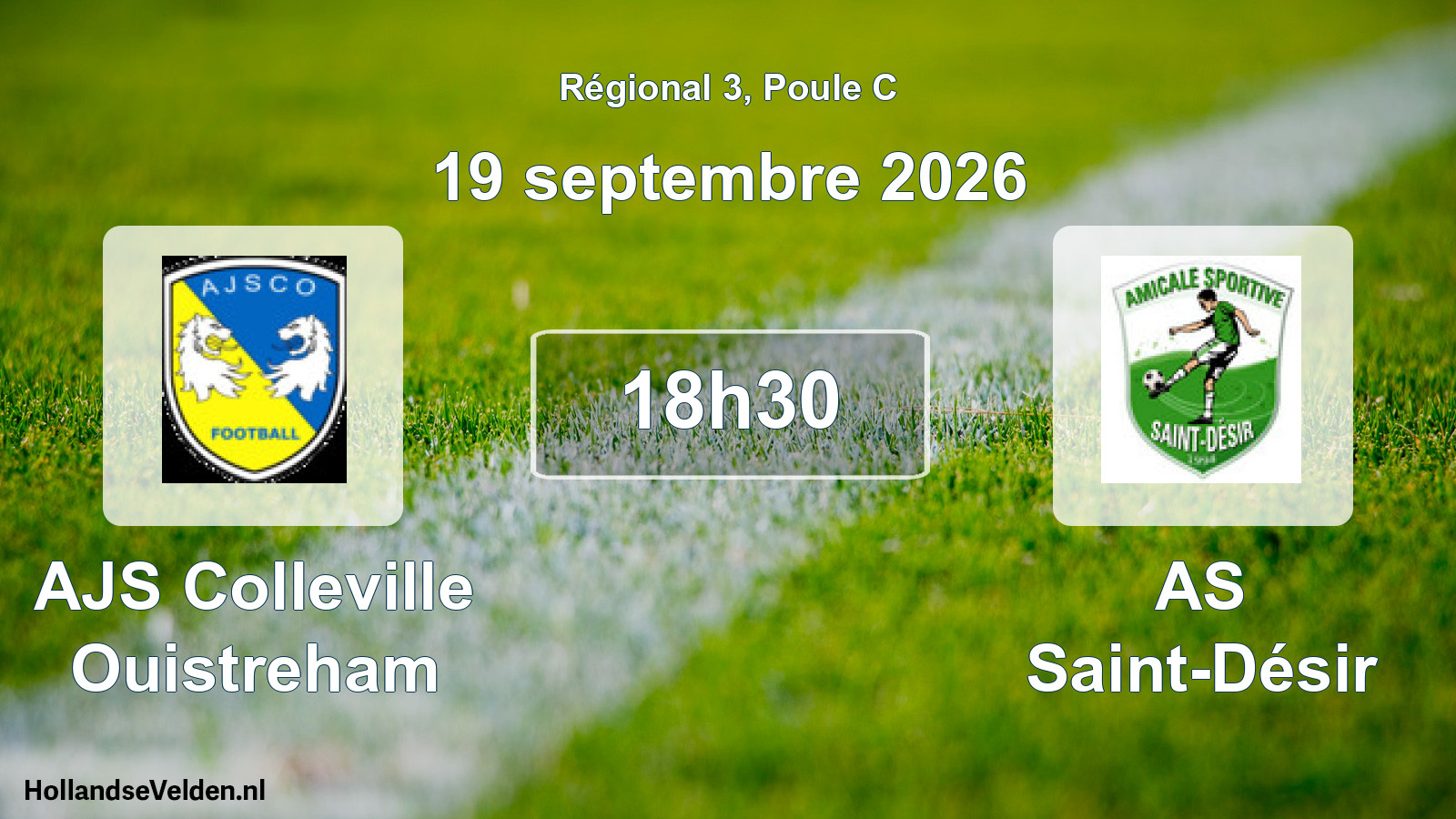 Scheduled Match: AJS Colleville Ouistreham - AS Saint-Désir (19 September 2026)
