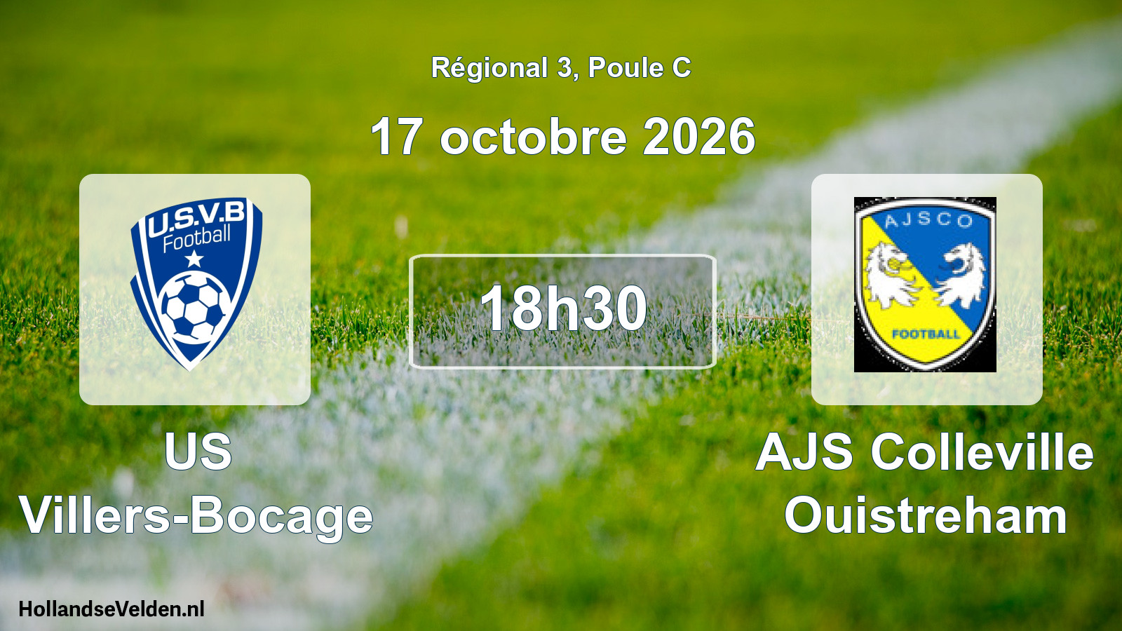 Scheduled Match: US Villers-Bocage - AJS Colleville Ouistreham (17 October 2026)