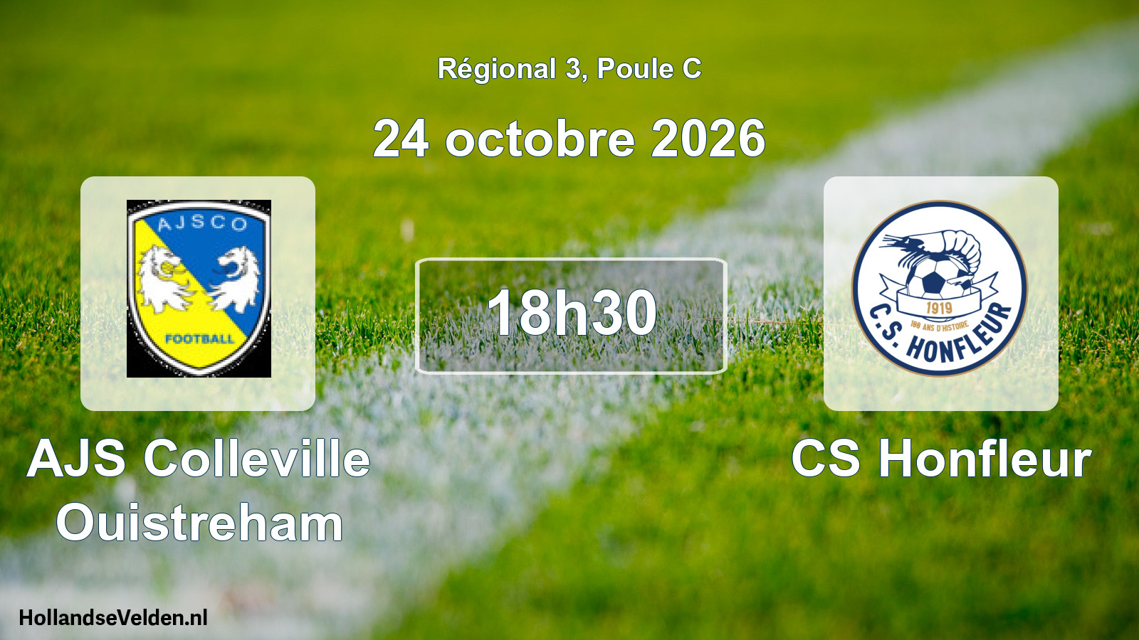 Scheduled Match: AJS Colleville Ouistreham - CS Honfleur (24 October 2026)