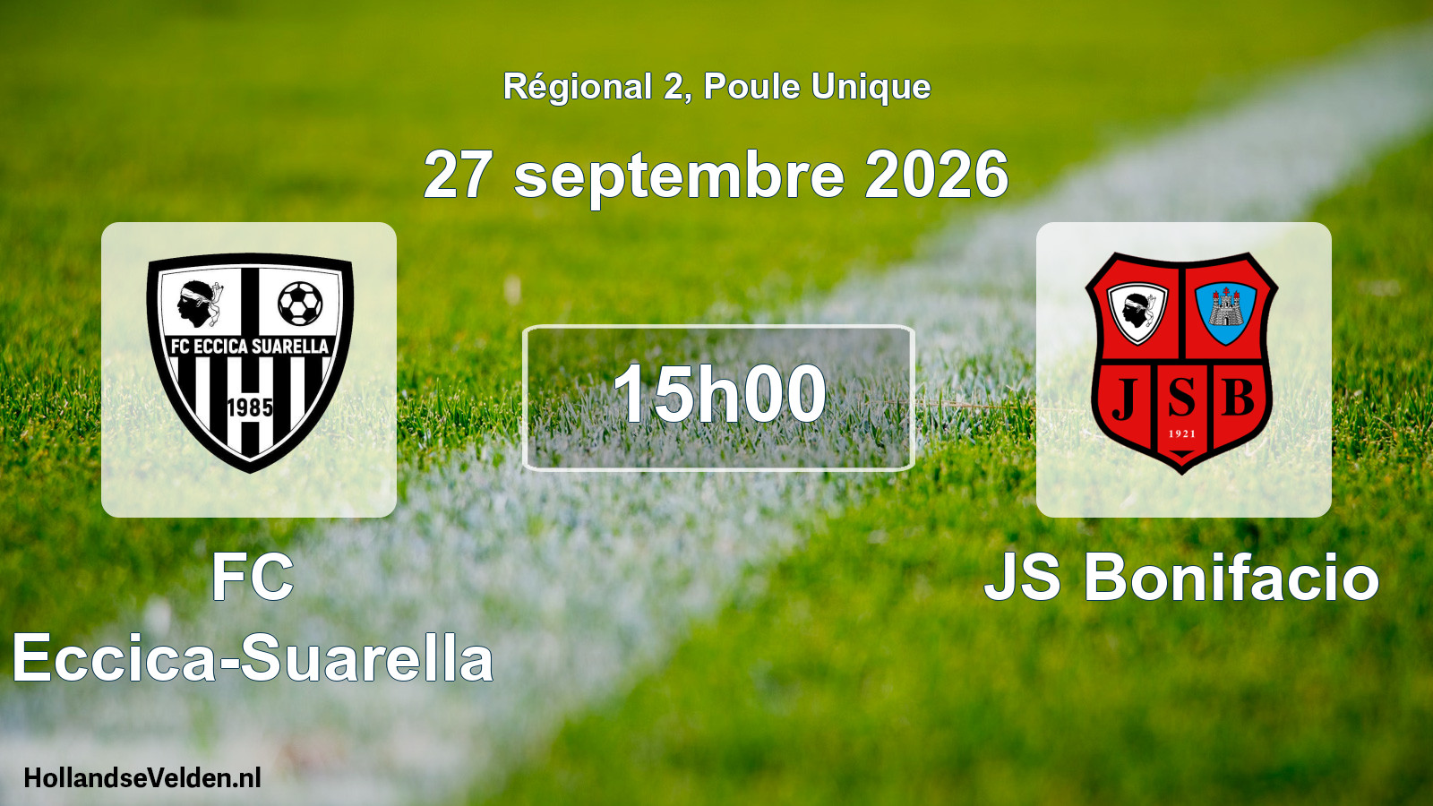 Scheduled Match: FC Eccica-Suarella - JS Bonifacio (27 September 2026)