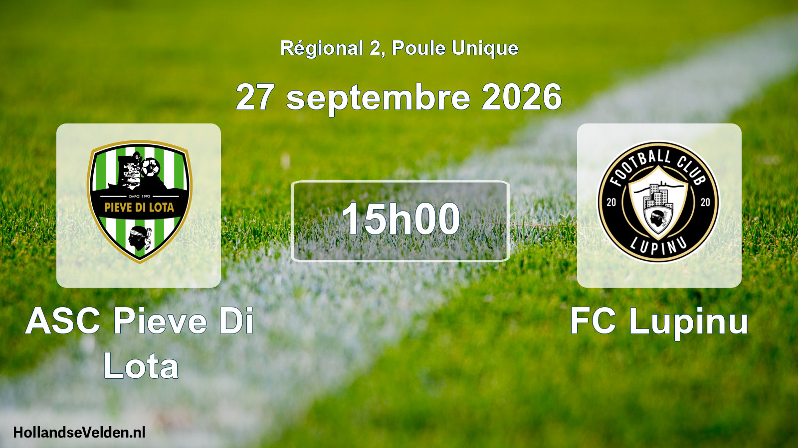 Scheduled Match: ASC Pieve Di Lota - FC Lupinu (27 September 2026)