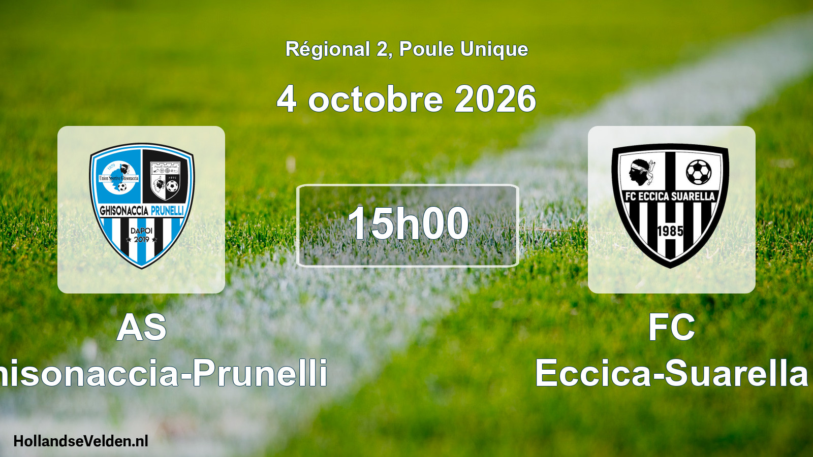 Scheduled Match: AS Ghisonaccia-Prunelli - FC Eccica-Suarella (4 October 2026)
