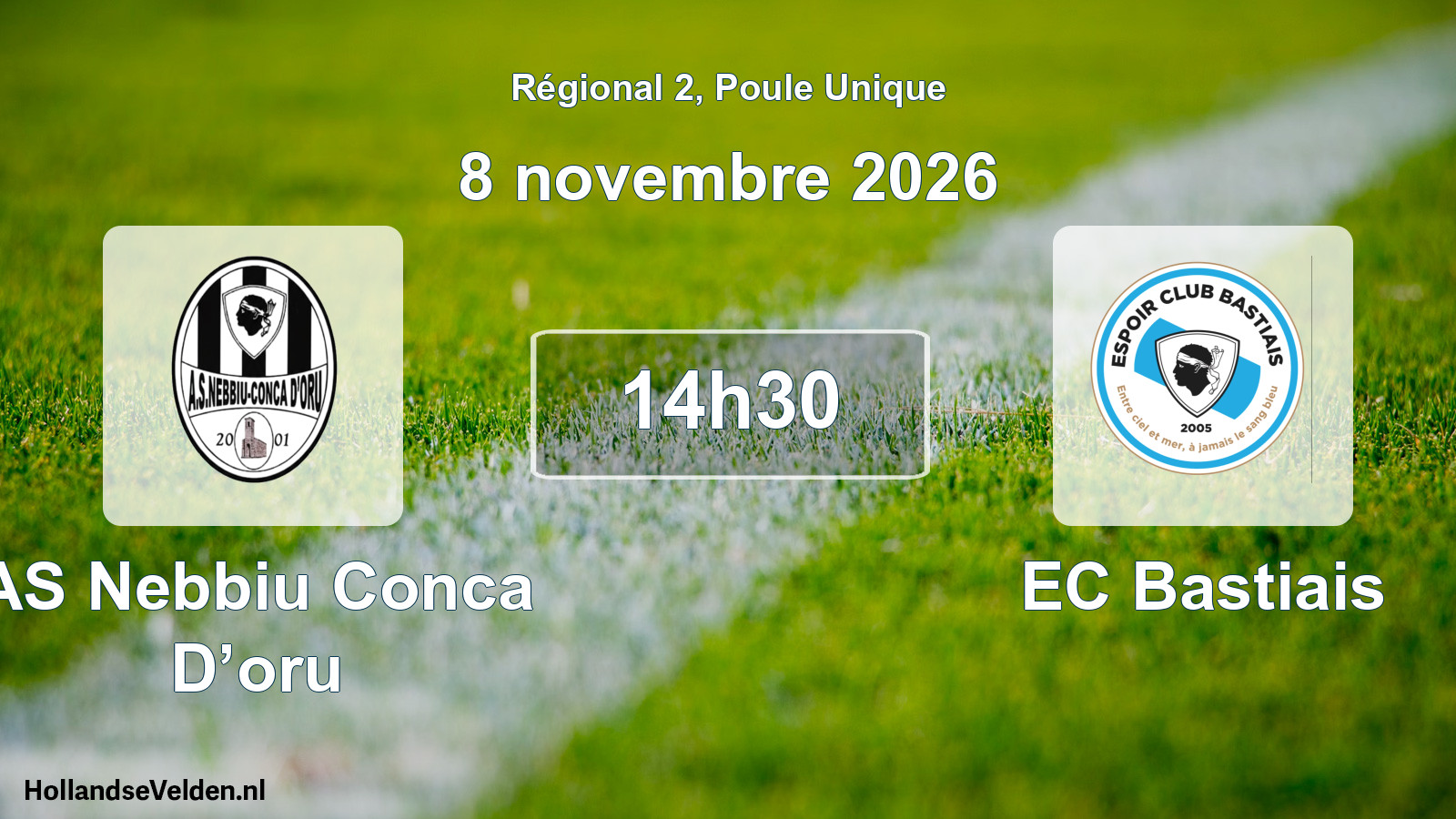 Scheduled Match: AS Nebbiu Conca D’oru - EC Bastiais (8 November 2026)