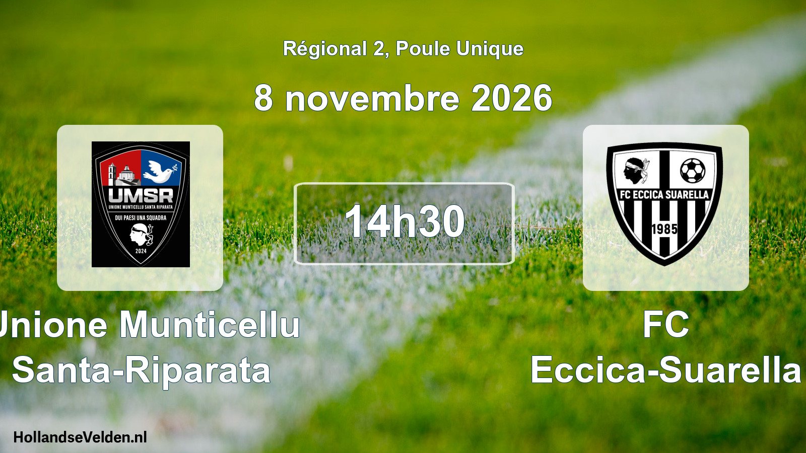 Scheduled Match: Unione Munticellu Santa-Riparata - FC Eccica-Suarella (8 November 2026)