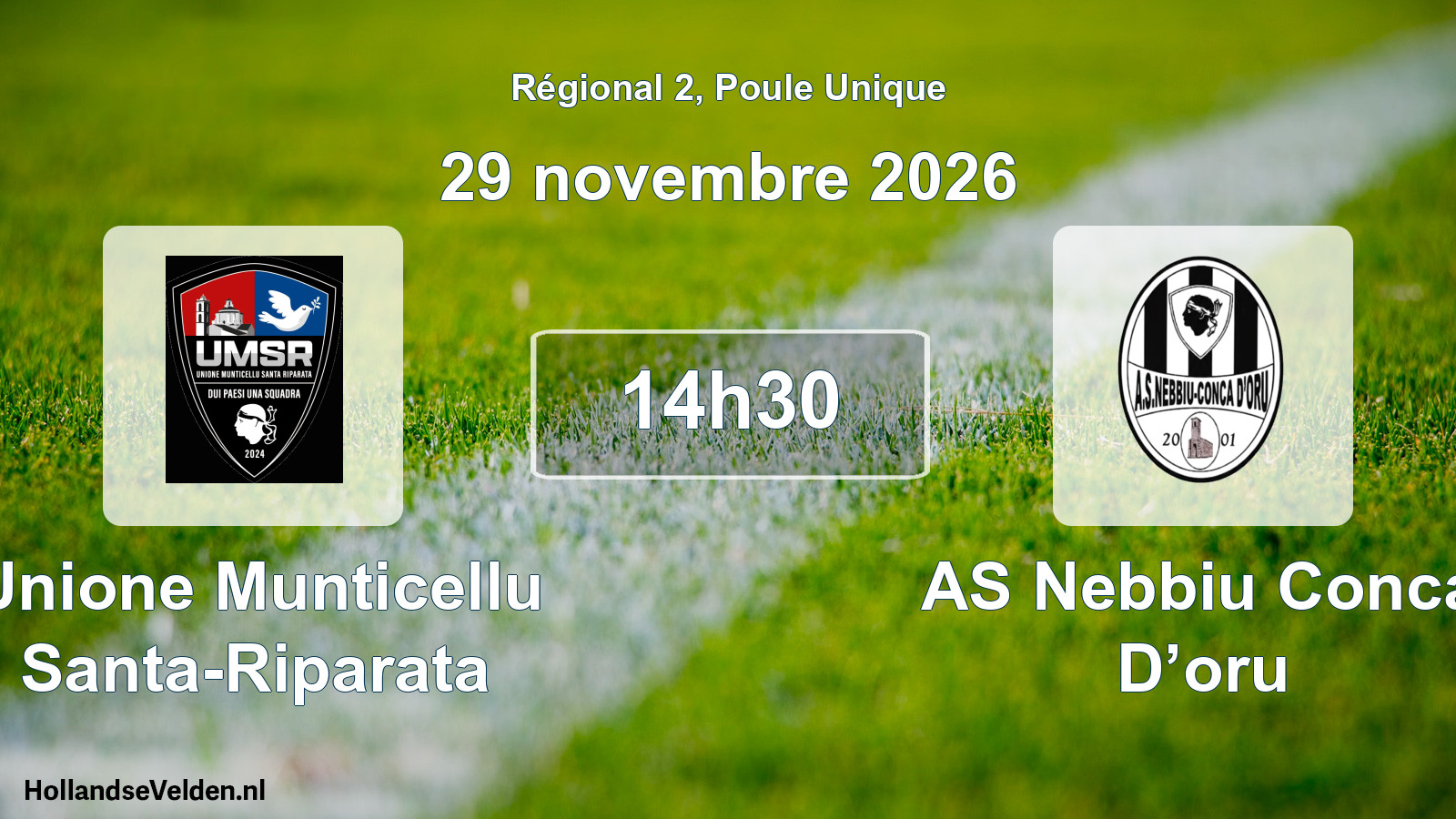 Scheduled Match: Unione Munticellu Santa-Riparata - AS Nebbiu Conca D’oru (29 November 2026)