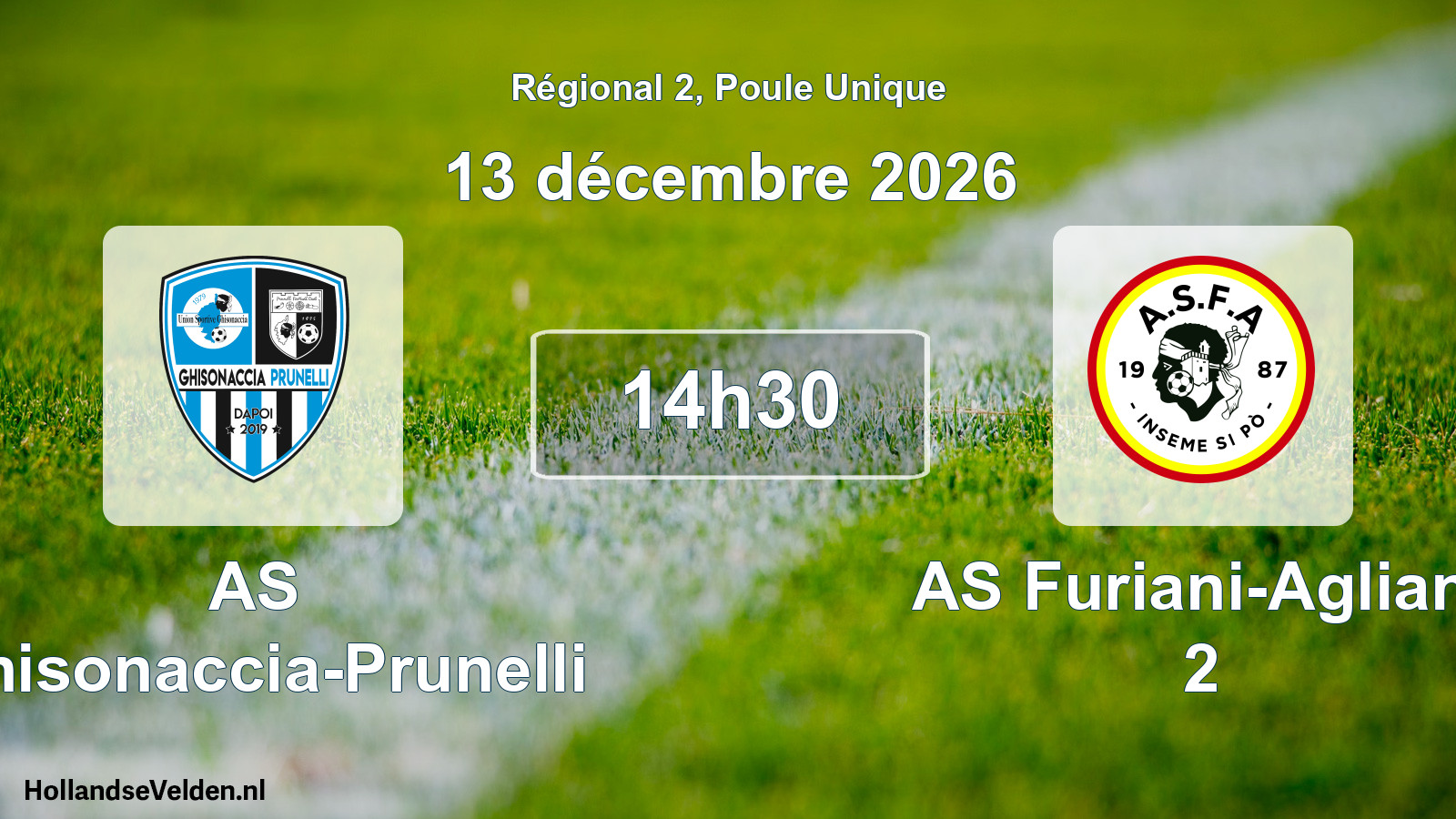 Scheduled Match: AS Ghisonaccia-Prunelli - AS Furiani-Agliani 2 (13 December 2026)