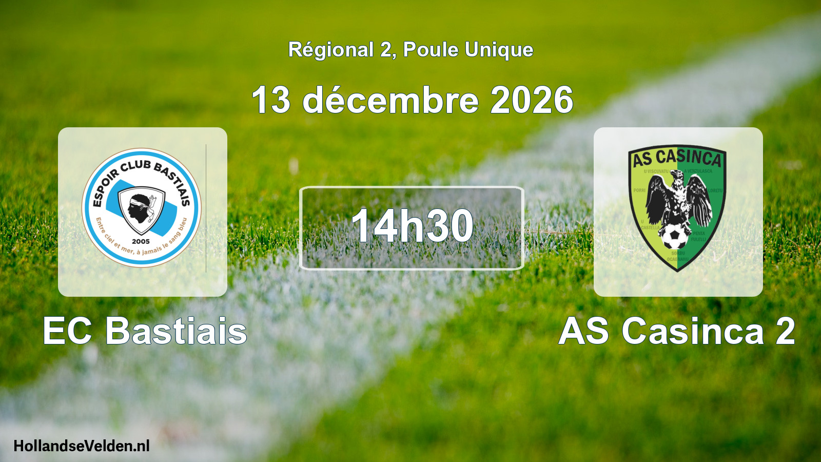 Scheduled Match: EC Bastiais - AS Casinca 2 (13 December 2026)