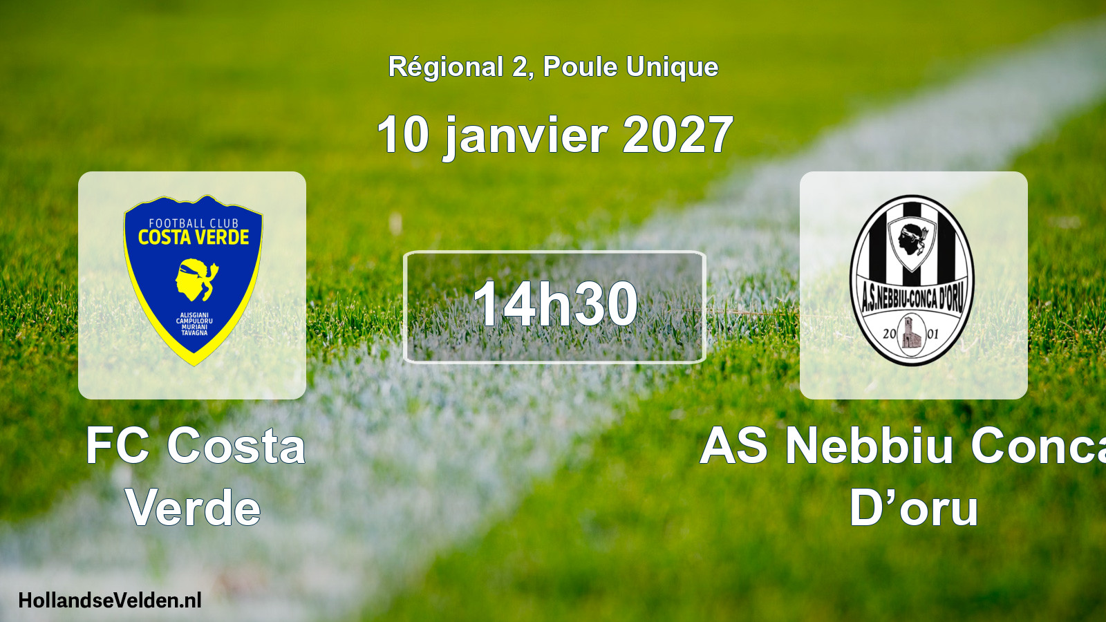 Scheduled Match: FC Costa Verde - AS Nebbiu Conca D’oru (10 January 2027)