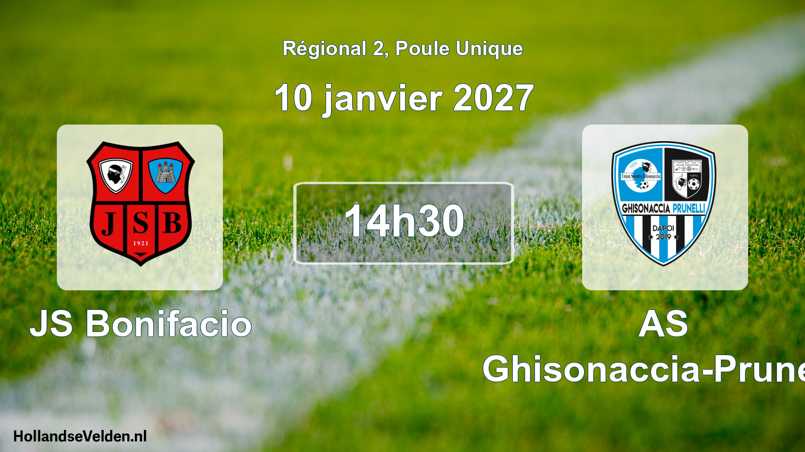 Scheduled Match: JS Bonifacio - AS Ghisonaccia-Prunelli (10 January 2027)