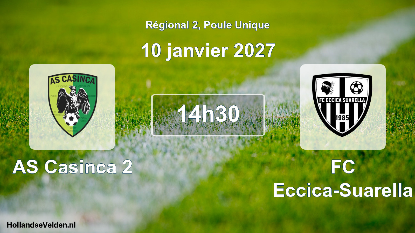 Scheduled Match: AS Casinca 2 - FC Eccica-Suarella (10 January 2027)