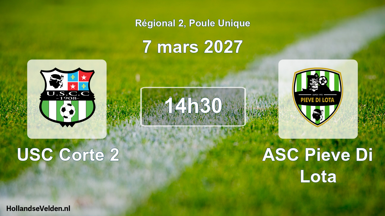 Scheduled Match: USC Corte 2 - ASC Pieve Di Lota (7 March 2027)