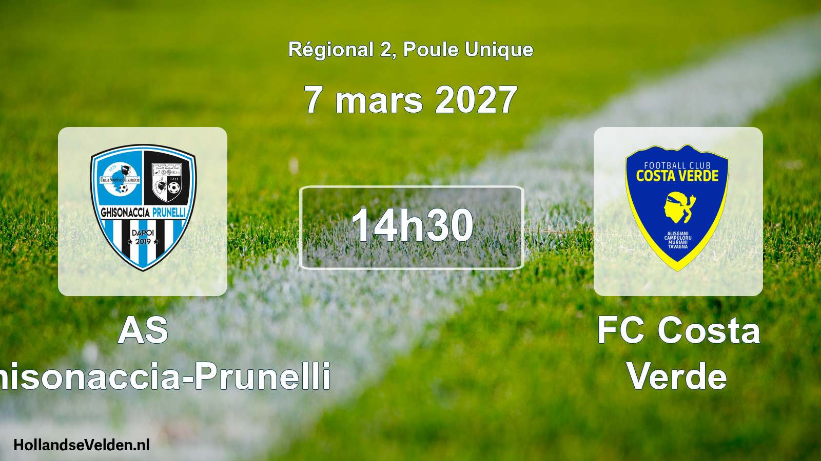 Scheduled Match: AS Ghisonaccia-Prunelli - FC Costa Verde (7 March 2027)