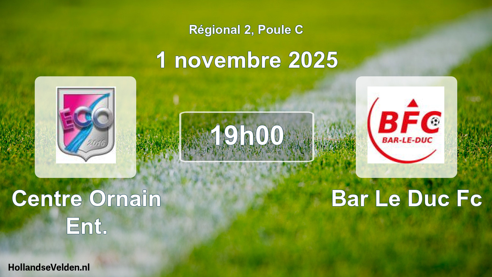 Geplande wedstrijd: Centre Ornain Ent. - Bar Le Duc Fc (1 novembre 2025)