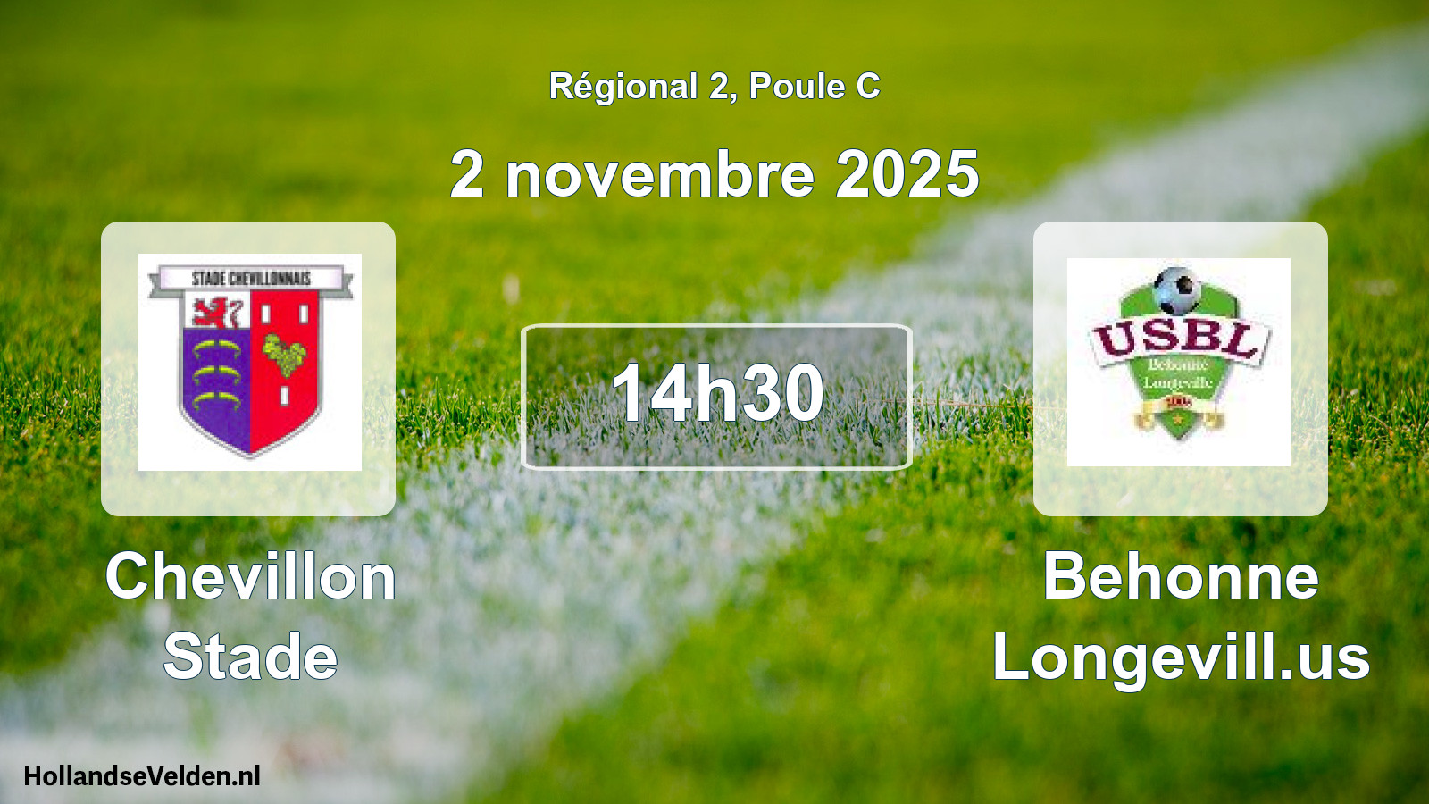 Geplande wedstrijd: Chevillon Stade - Behonne Longevill.us (2 novembre 2025)