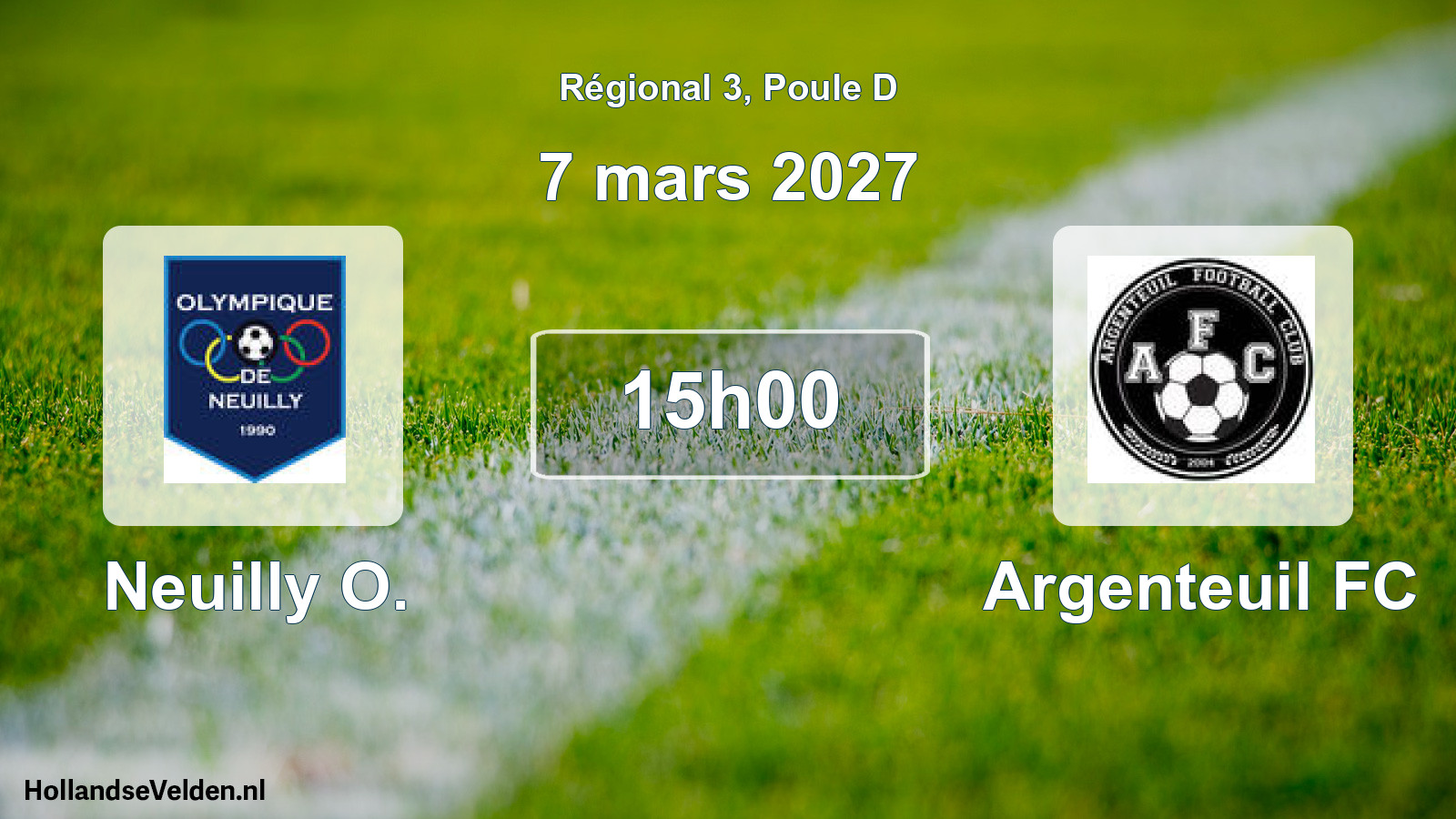 Scheduled Match: Neuilly O. - Argenteuil FC (7 March 2027)