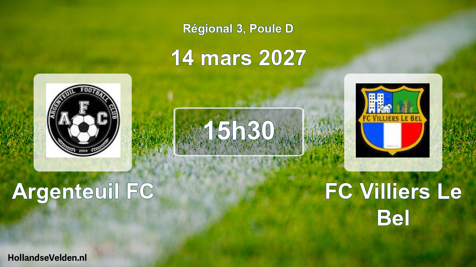 Scheduled Match: Argenteuil FC - FC Villiers Le Bel (14 March 2027)