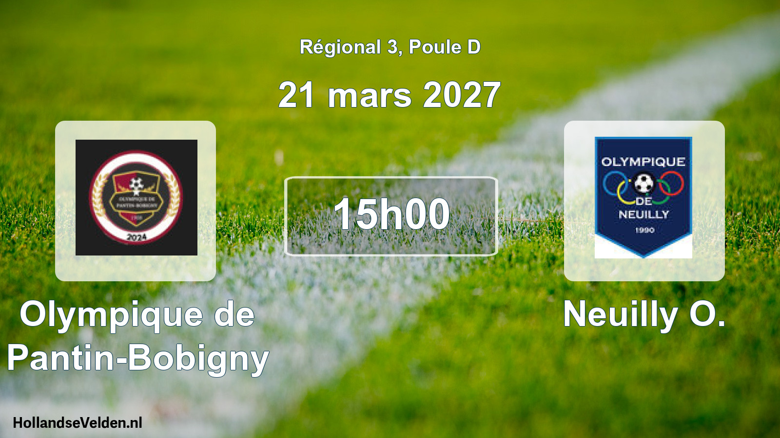 Geplande wedstrijd: Olympique de Pantin-Bobigny - Neuilly O. (21 maart 2027)