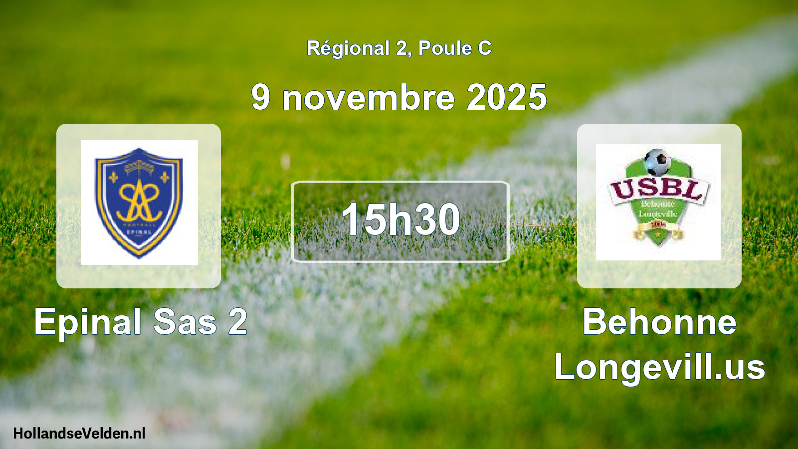Geplande wedstrijd: Epinal Sas 2 - Behonne Longevill.us (9 novembre 2025)