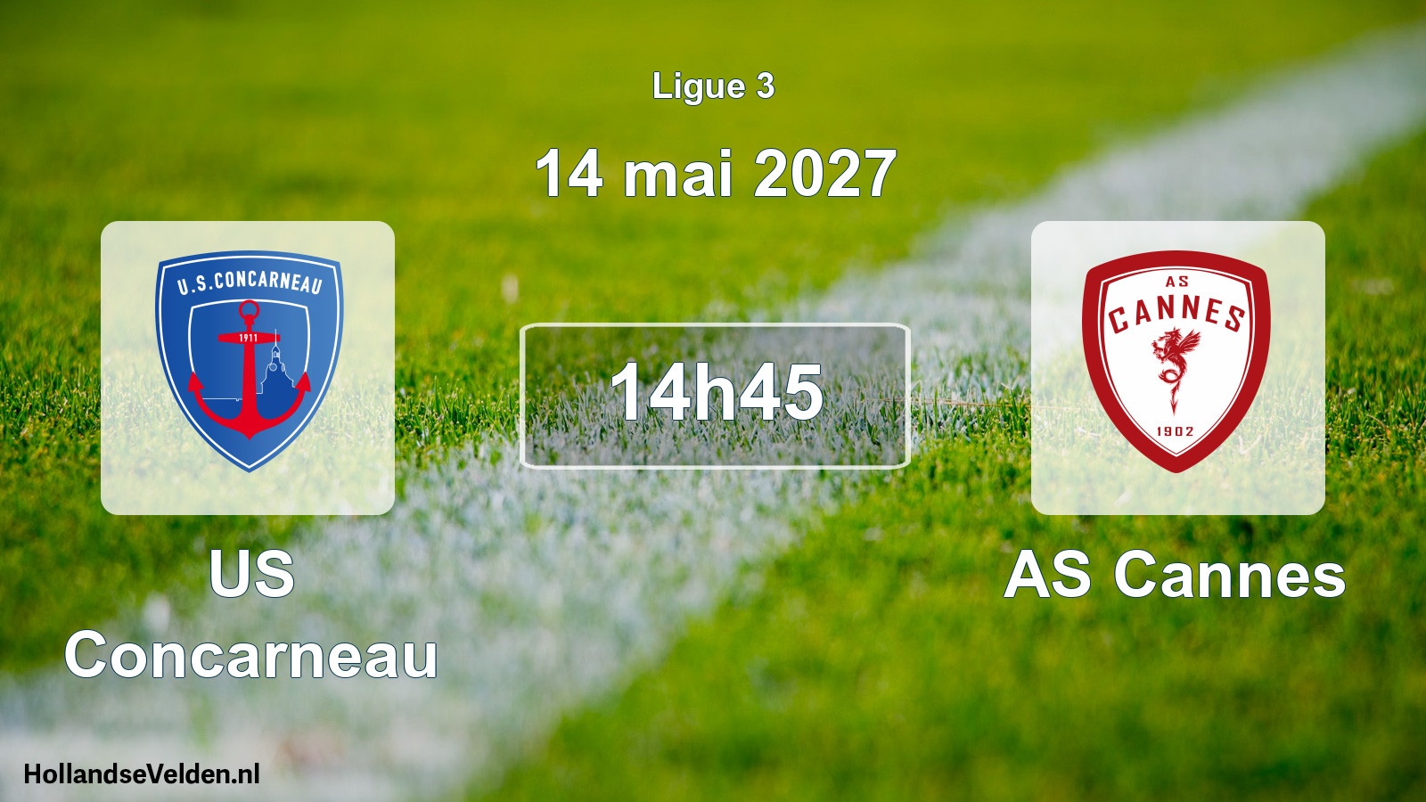 Scheduled Match: US Concarneau - AS Cannes (14 May 2027)