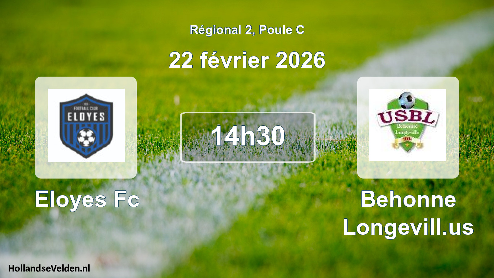 Geplande wedstrijd: Eloyes Fc - Behonne Longevill.us (22 februari 2026)