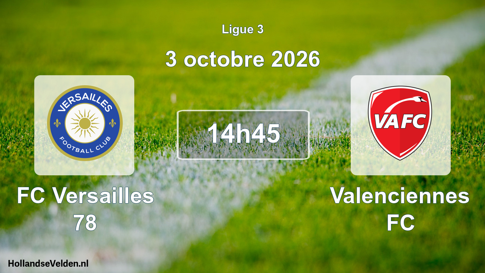 Scheduled Match: FC Versailles 78 - Valenciennes FC (3 October 2026)