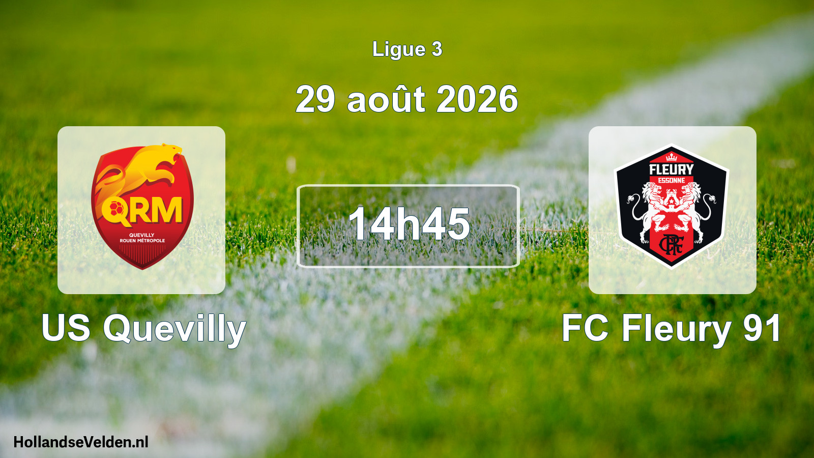 Scheduled Match: US Quevilly - FC Fleury 91 (29 August 2026)