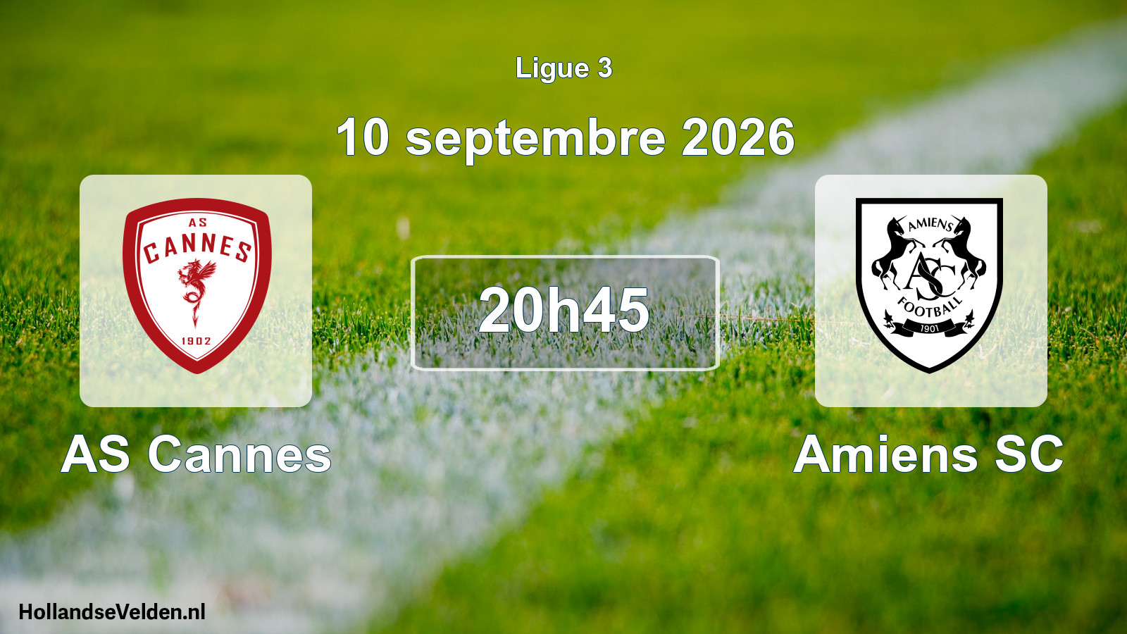 Scheduled Match: AS Cannes - Amiens SC (10 September 2026)