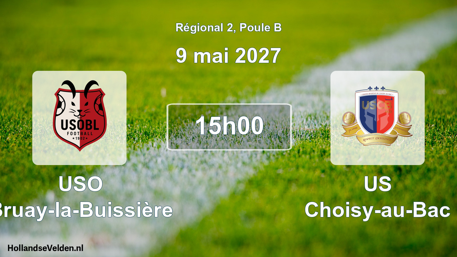 Scheduled Match: USO Bruay-la-Buissière - US Choisy-au-Bac (9 May 2027)