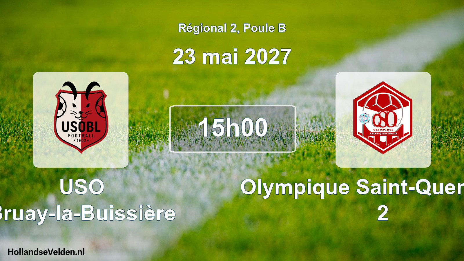 Scheduled Match: USO Bruay-la-Buissière - Olympique Saint-Quentinois 2 (23 May 2027)