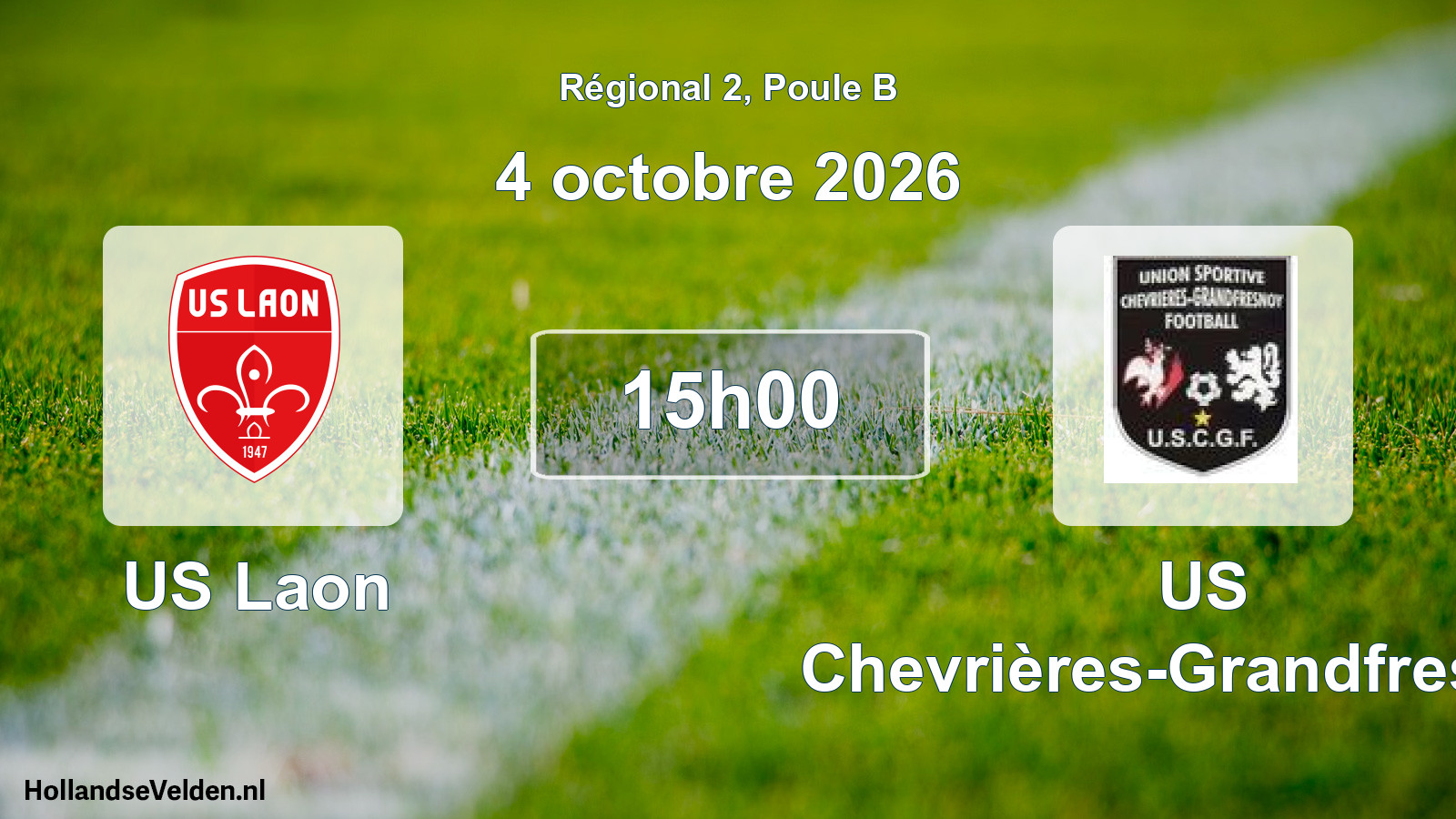 Scheduled Match: US Laon - US Chevrières-Grandfresnoy (4 October 2026)