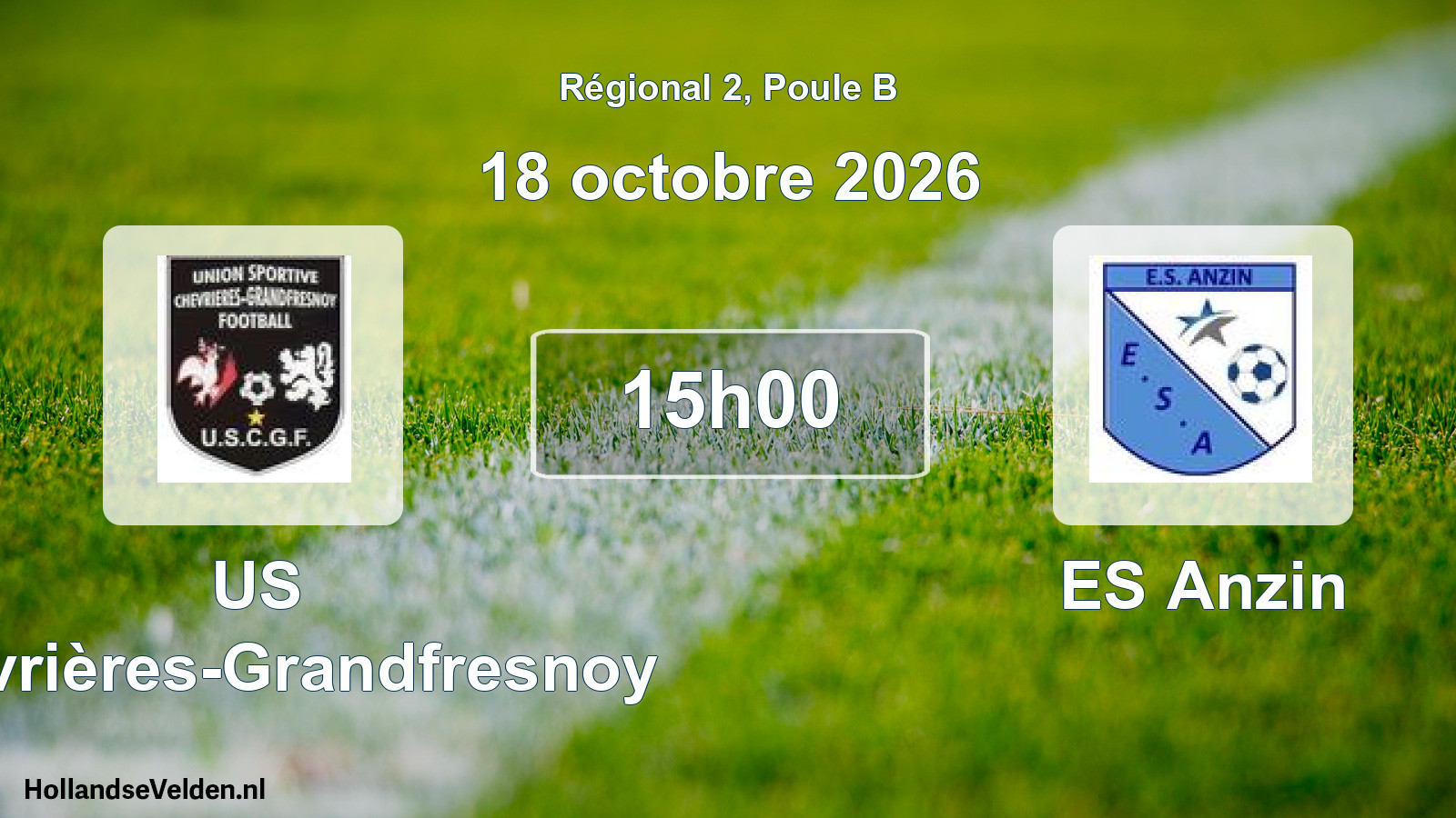 Scheduled Match: US Chevrières-Grandfresnoy - ES Anzin (18 October 2026)