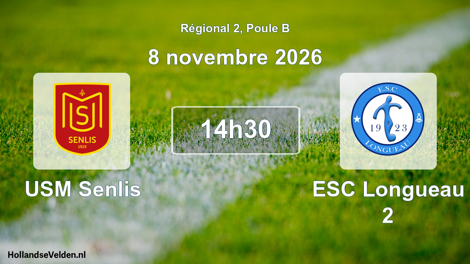 Scheduled Match: USM Senlis - ESC Longueau 2 (8 November 2026)
