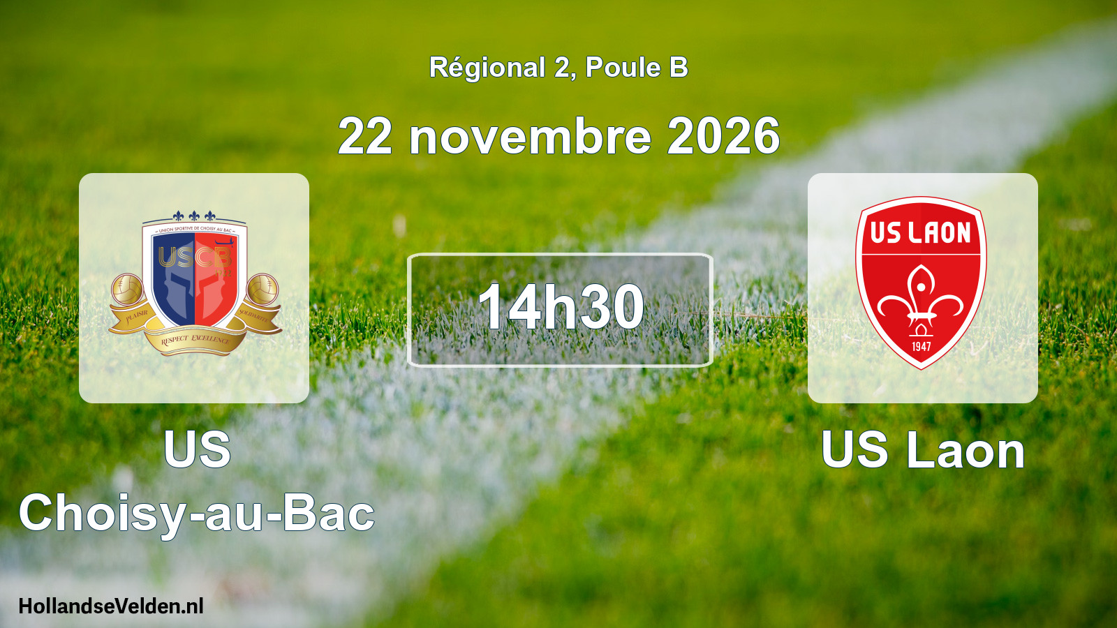 Scheduled Match: US Choisy-au-Bac - US Laon (22 November 2026)