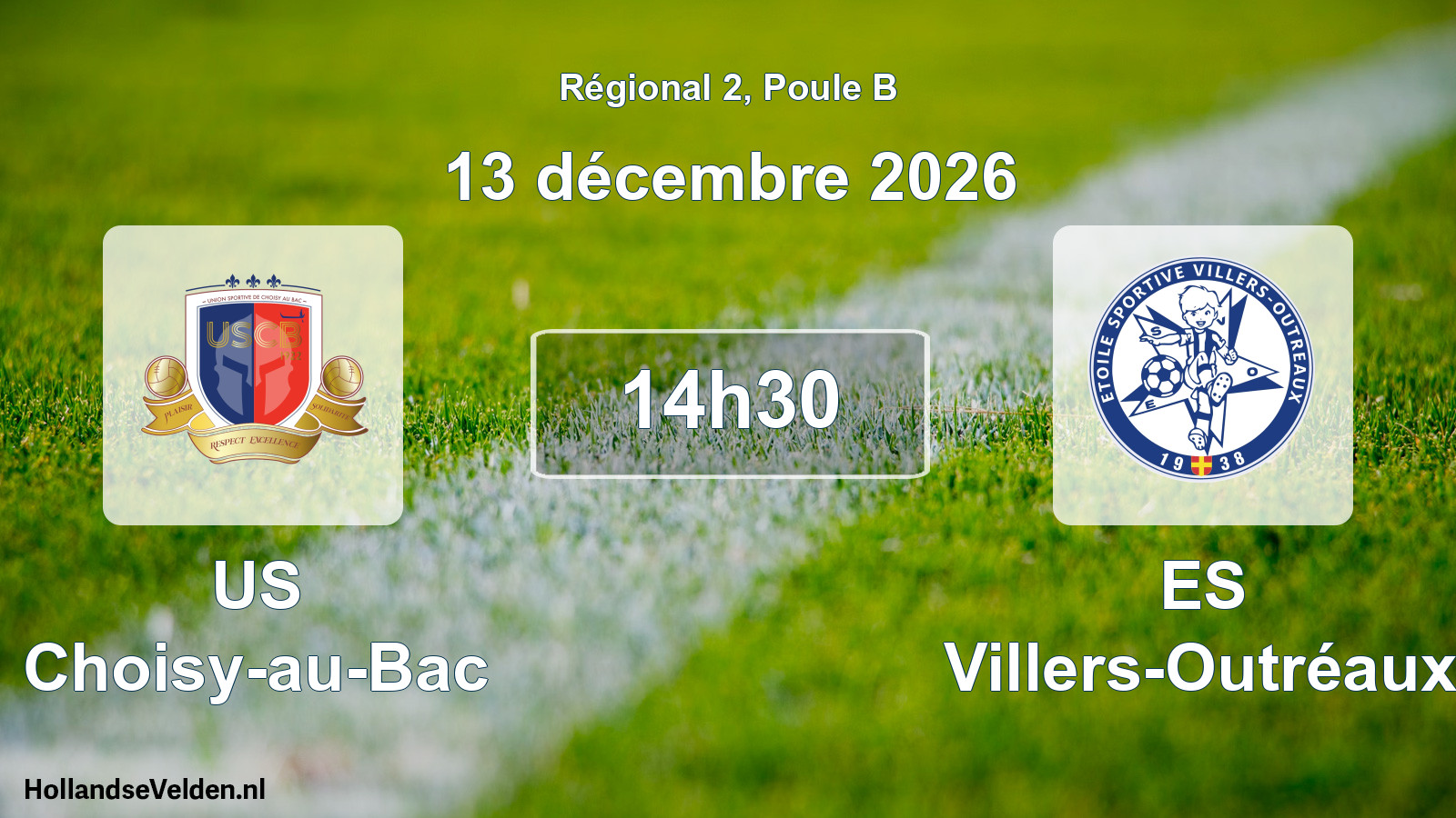 Scheduled Match: US Choisy-au-Bac - ES Villers-Outréaux (13 December 2026)