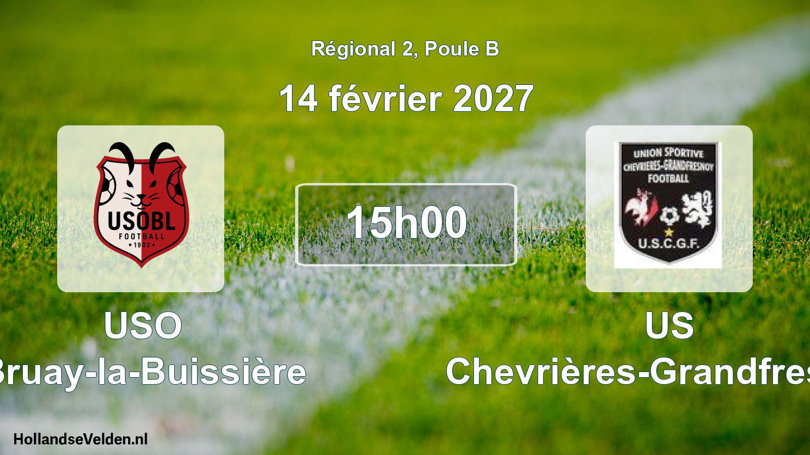 Scheduled Match: USO Bruay-la-Buissière - US Chevrières-Grandfresnoy (14 February 2027)